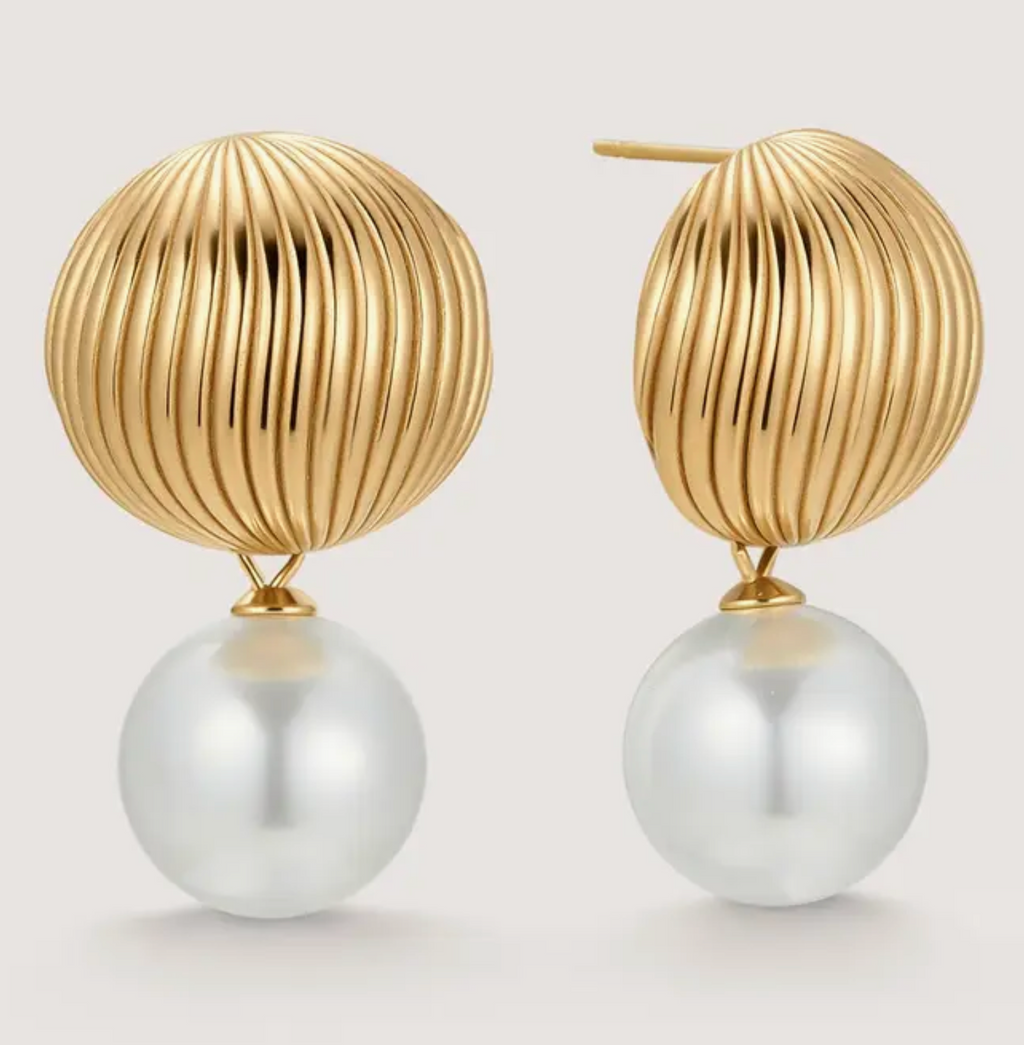 The Riviera Pearl Pour Earrings