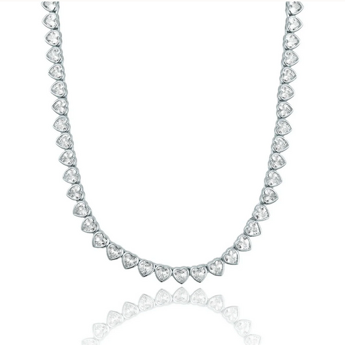 The Bezel Heart Pour Necklace